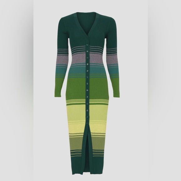 STAUD Shoko Dress in Pine Forest - Picture 4 of 6